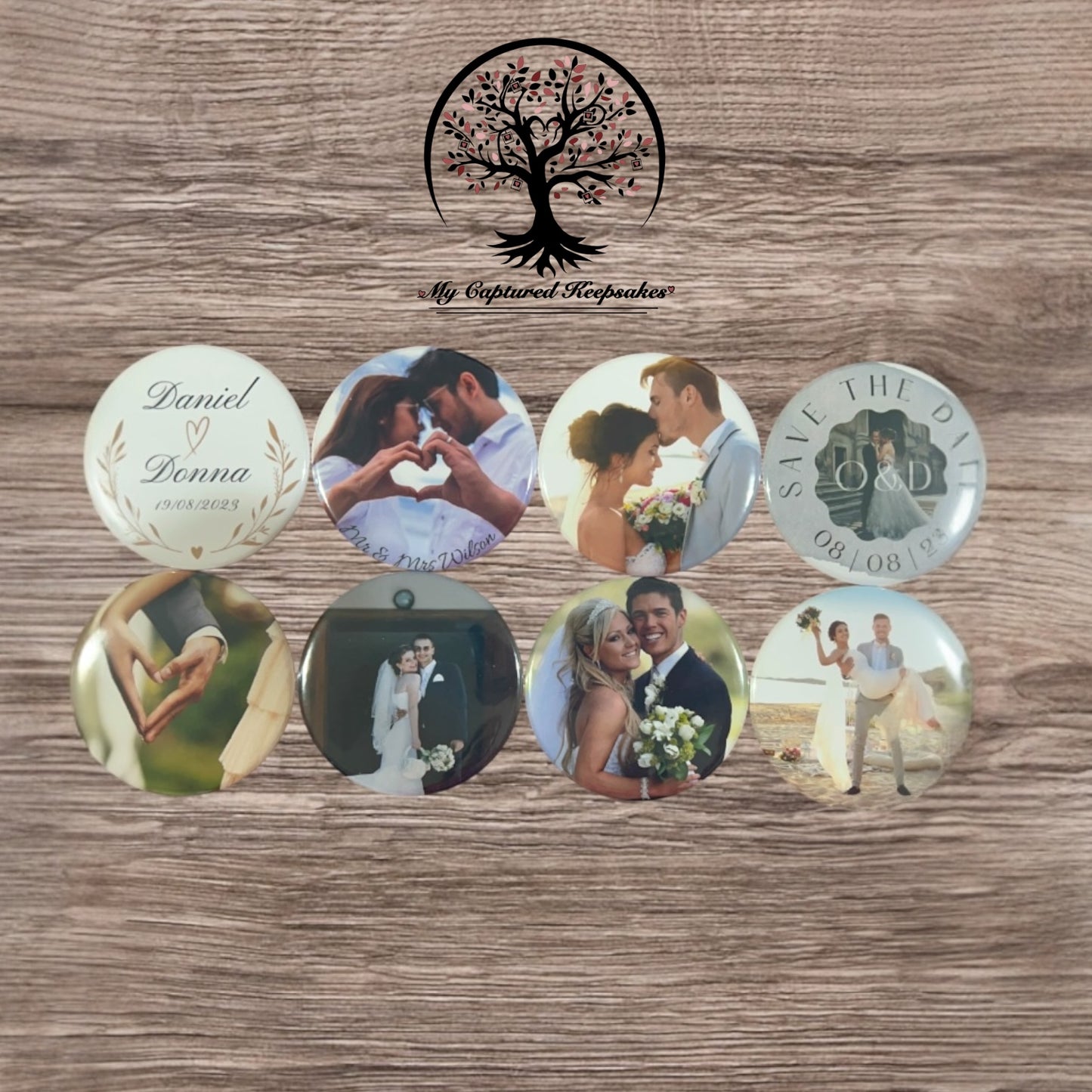 Custom Photo Keyring 6 Pack